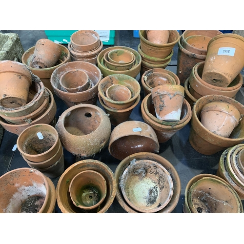 108 - TERRACOTTA PLANT POTS