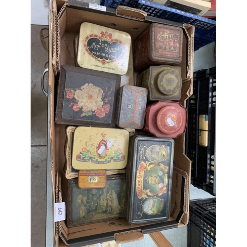 147 - ADVERTISEMENT TINS