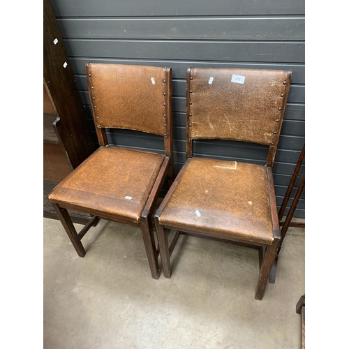 173 - 2 LEATHER CHAIRS