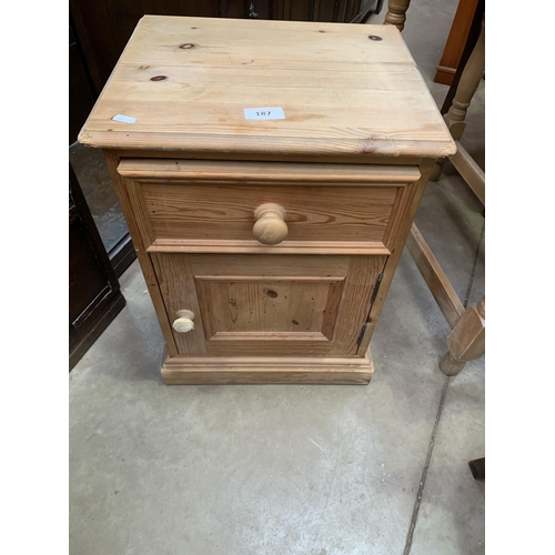 187 - PINE BEDSIDE TABLE