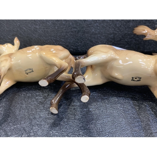 374 - PAIR OF BESWICK DEERS