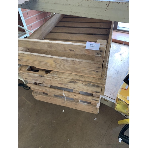 722 - WOODEN CRATES