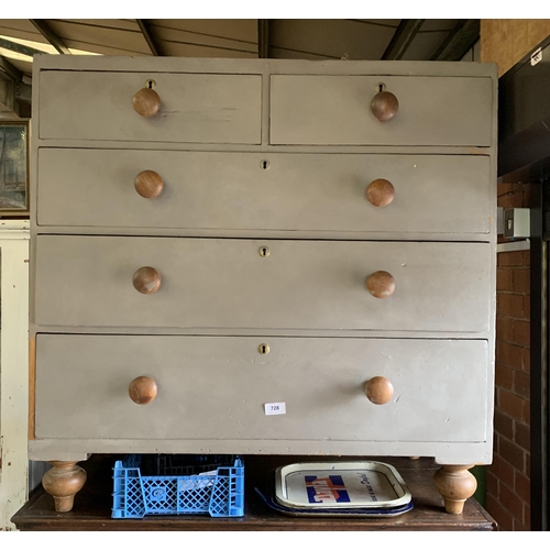 728 - PAINTED CHEST OF DRAWERS