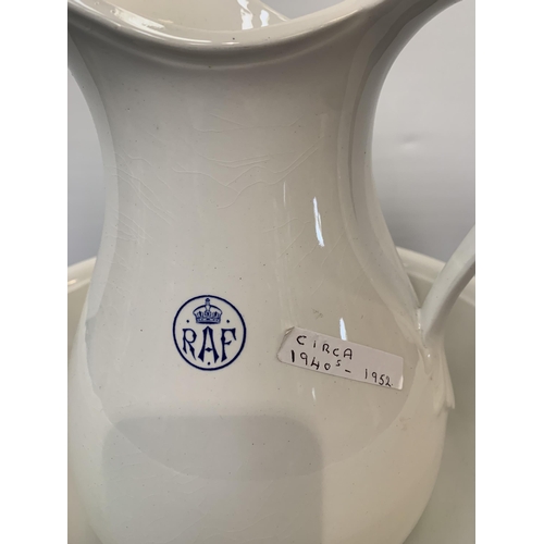 2 - RAF JUG & BOWL