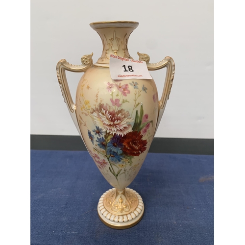 18 - ROYAL WORCESTER VASE