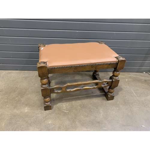 261 - UPHOLSTERED STOOL