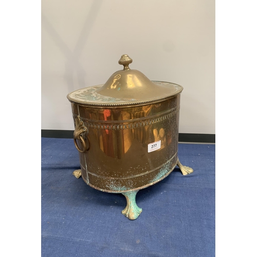 277 - BRASS COAL SCUTTLE