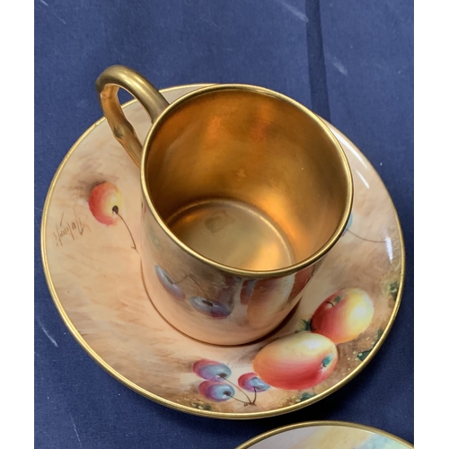 408 - ROYAL WORCESTER FALLEN FRUIT CABINET CUP