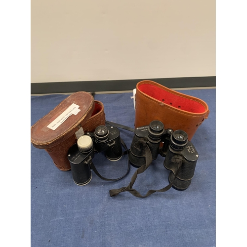 38 - 2 PAIRS OF BINOCULARS