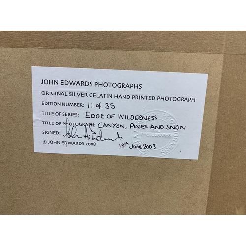 166 - SIGNED JOHN EDWARDS ORIGINAL SILVER GELATIN HAND PRINTED PHOTOGRAPH 2008 
EDITION NUMBER: 11 OF 35 
... 