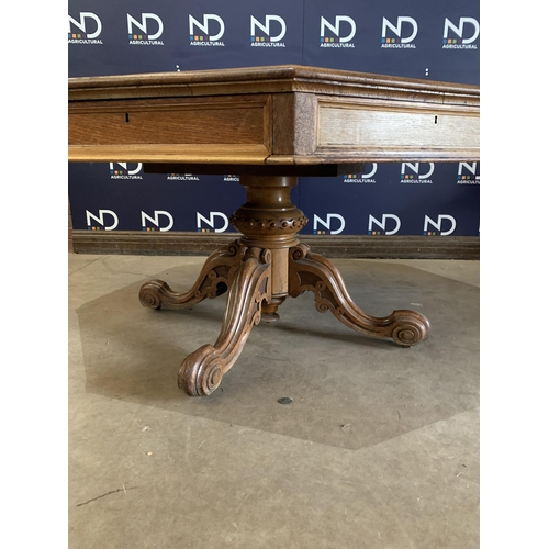 270 - OAK LIBRARY TABLE