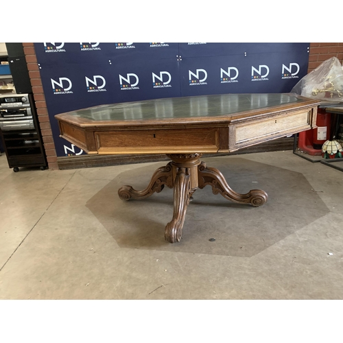 270 - OAK LIBRARY TABLE