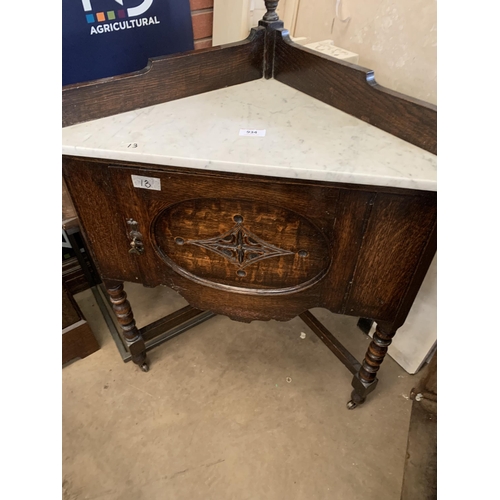 934 - MARBLE TOP WASHSTAND