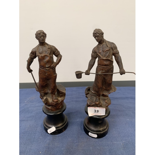 33 - SPELTER FIGURES