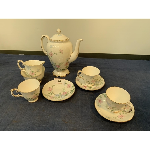 76 - STAFFORDSHIRE COFFEE SET