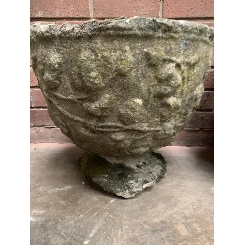 157 - PAIR OF GARDEN URNS