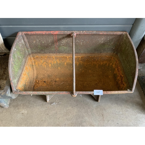 197 - CAST IRON FEED TROUGH