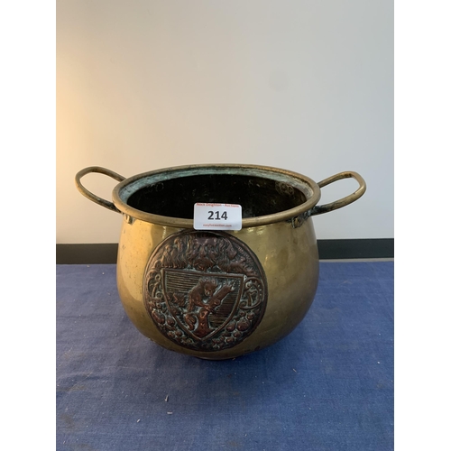 214 - BRASS COAL BUCKET