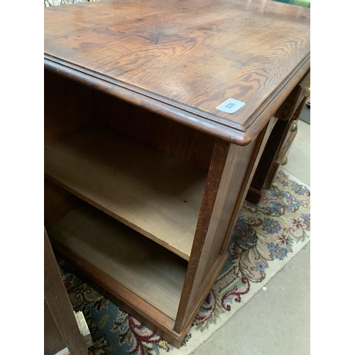 326 - PITCH PINE RAILWAY DESK