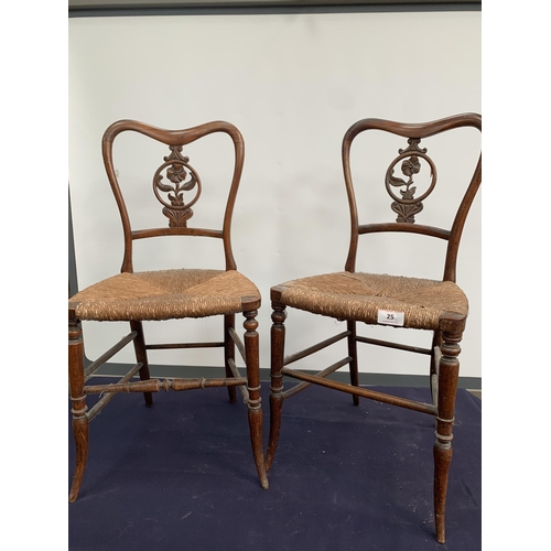 25 - VICTORIAN CHAIRS