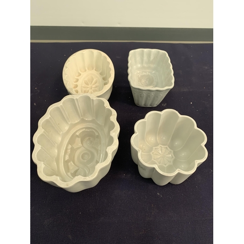 35 - 4 VICTORIAN JELLY MOULDS