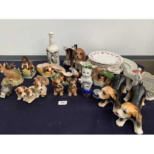 118 - PORCELAIN FIGURINES ETC