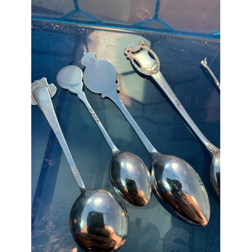 324 - 7 SILVER SPOONS BIRMINGHAM VARIOUS MAKERS 92 GRAMS