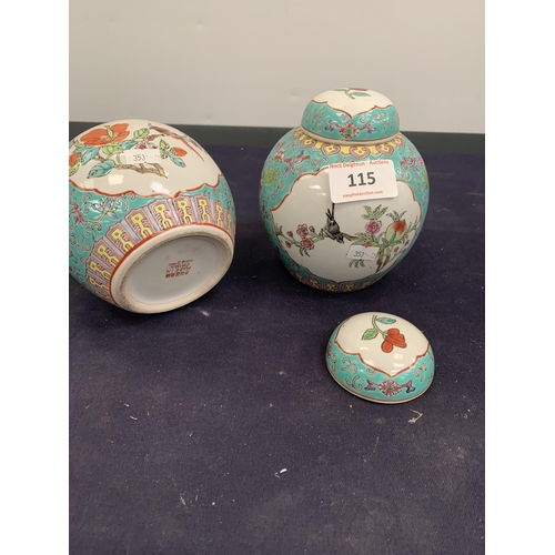 115 - PAIR OF GINGER JARS