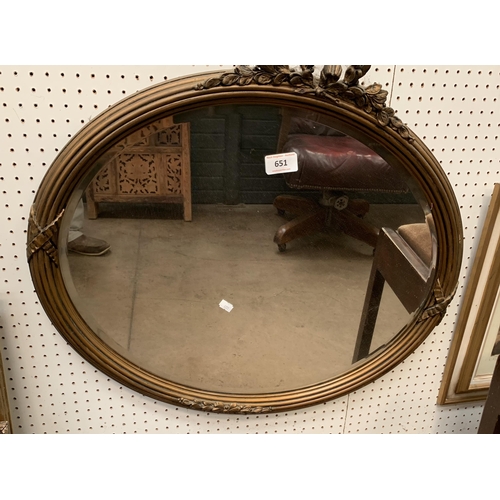 651 - GILT MIRROR