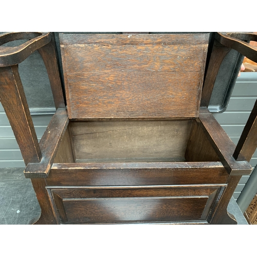 337 - ART NOUVEAU MONKS BENCH