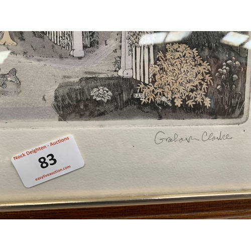 83 - FRAMED LIMITED EDITION 27/300 'THE SNOOK COCKER' SIGNED GRAHAM CLARKE