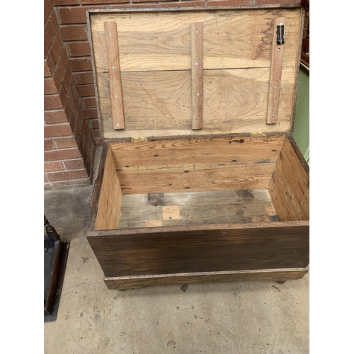 239 - WOODEN TRUNK