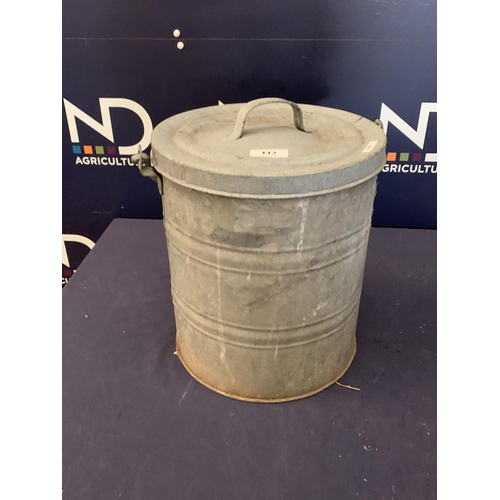 112 - GALVANISED BIN