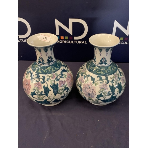 115 - PAIR OF ORIENTAL VASES