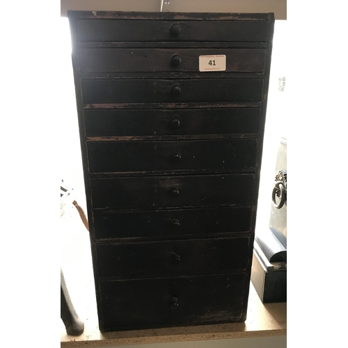 41 - VICTORIAN SPECIMEN DRAWERS