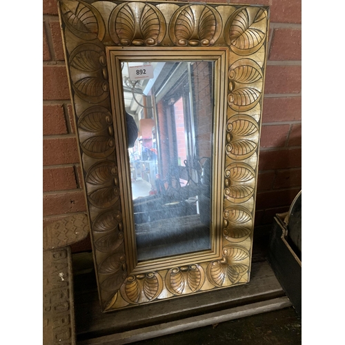 892 - GILT MIRROR