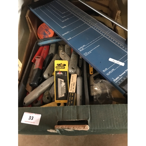 33 - TOOLS ETC