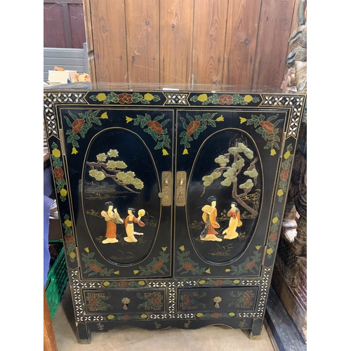 349 - ORIENTAL LACQUERED CABINET