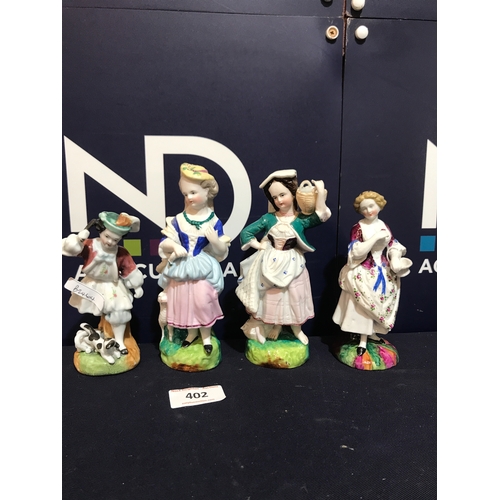 402 - PORCELAIN FIGURES