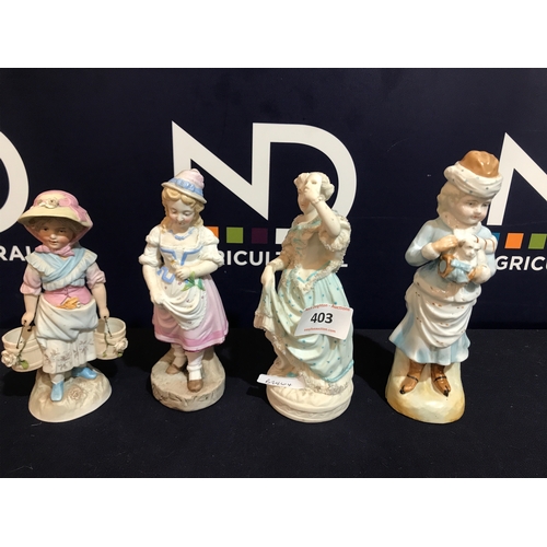 403 - PORCELAIN FIGURES