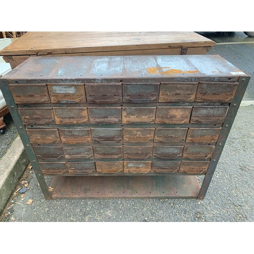 54 - 30 DRAWER SET OF INDUSTRIAL DRAWERS