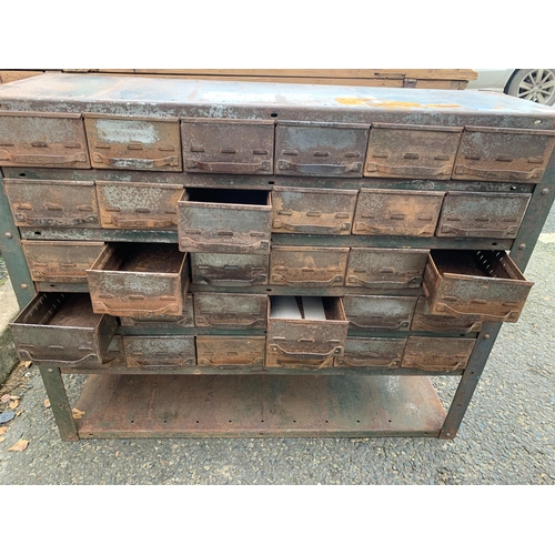 54 - 30 DRAWER SET OF INDUSTRIAL DRAWERS