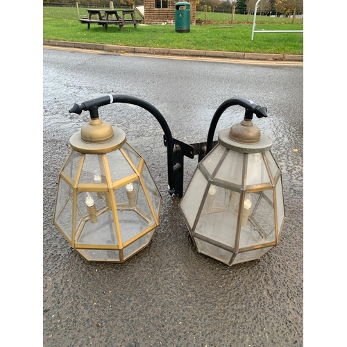 55 - PAIR OF OUTDOOR LIGHTS