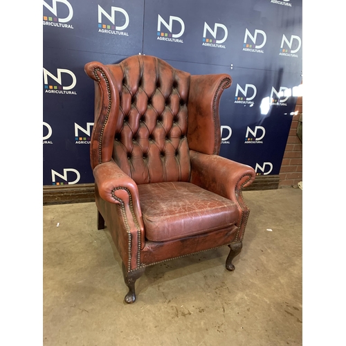 358 - CHESTERFIELD ARM CHAIR