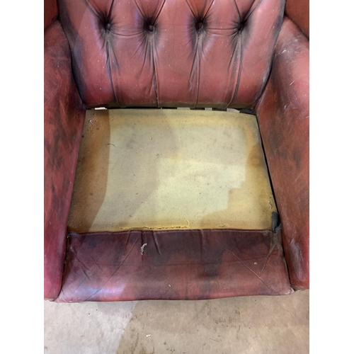 358 - CHESTERFIELD ARM CHAIR