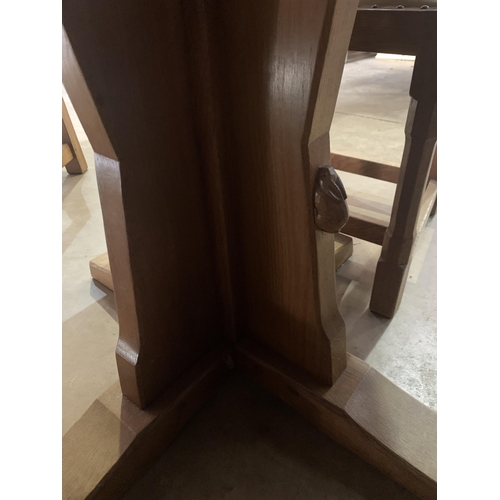 363 - OAK RABBIT MAN TABLE & 4 CHAIRS