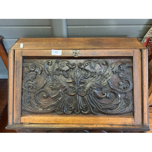 73 - HEAVILY CARVED BUREAU