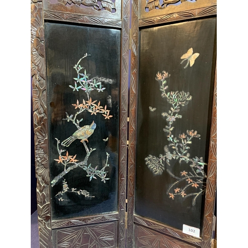 102 - ORIENTAL MOTHER OF PEARL SCREEN