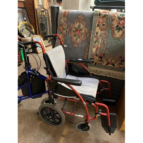 133 - WHEELCHAIR & WALKER