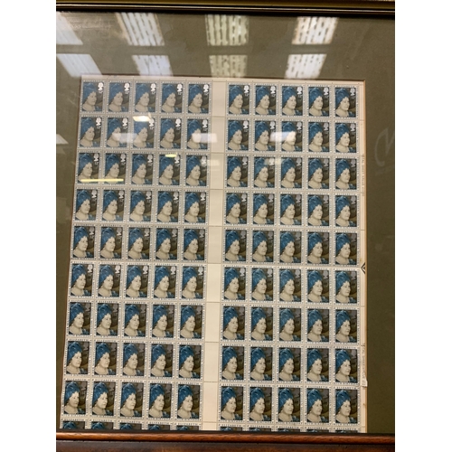 142 - FRAMED COLLECTABLE STAMPS